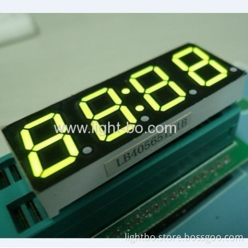 Ultra Blue Four-digit 14.2mm ( 0.56 Inch) Anode 7-segment Led Clock Display 